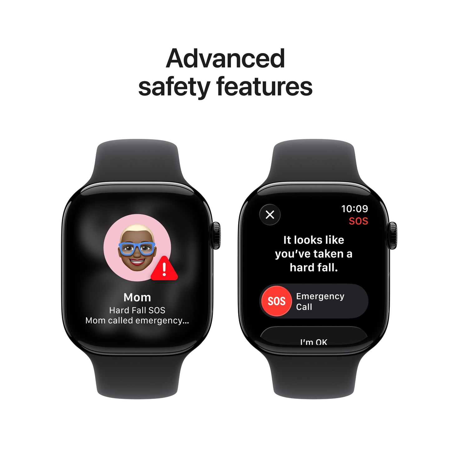 Apple Watch Series 11 GPS + Cellular 46mm Jet Black Aluminium Case with Black Sport Band - S/M