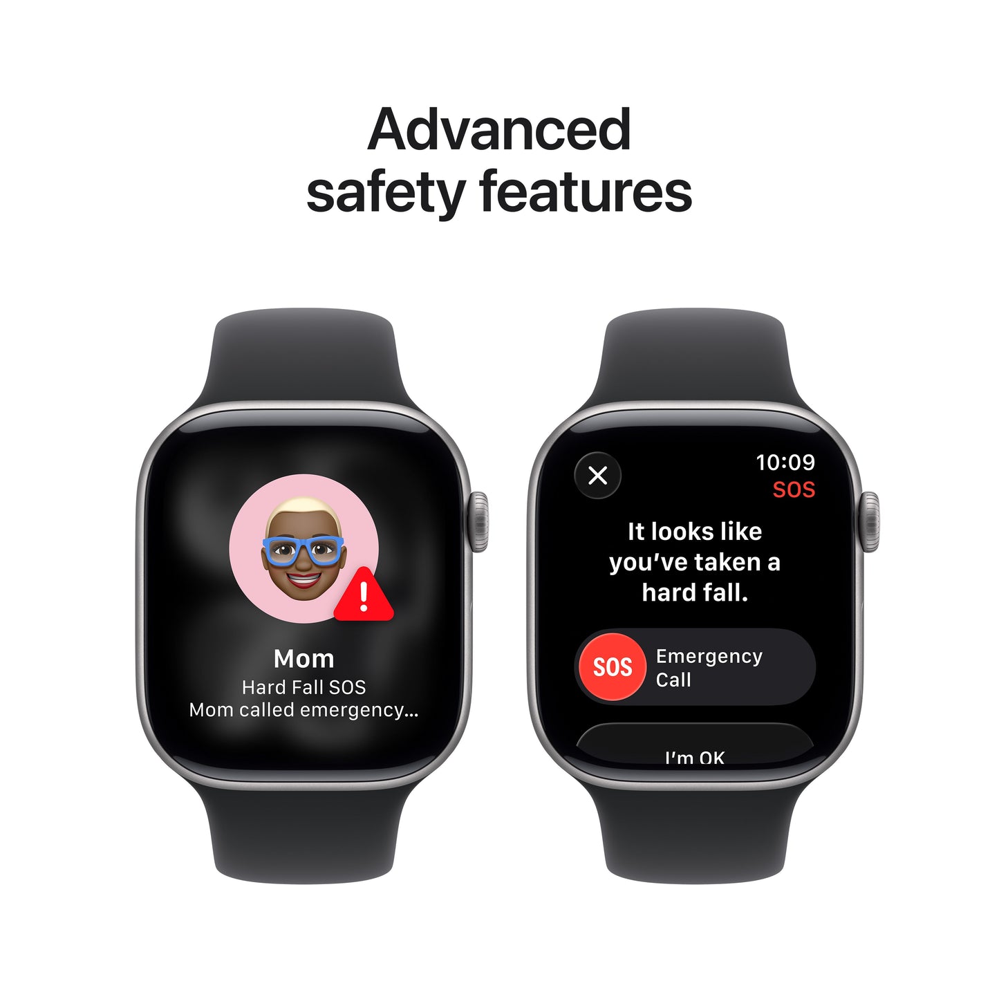 Apple Watch Series 11 GPS + Cellular 46mm Space Grey Aluminium Case with Black Sport Band - S/M