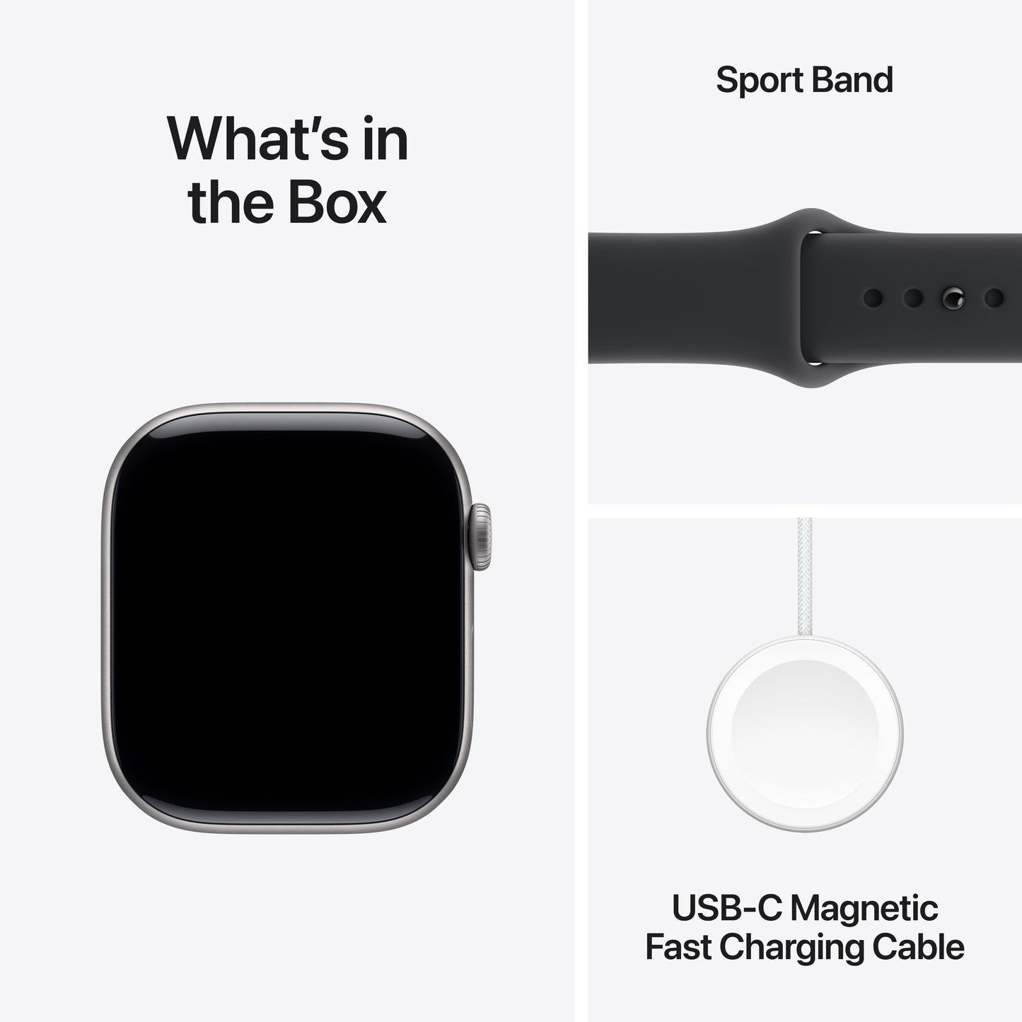 Apple Watch Series 11 GPS + Cellular 46mm Space Grey Aluminium Case with Black Sport Band - S/M