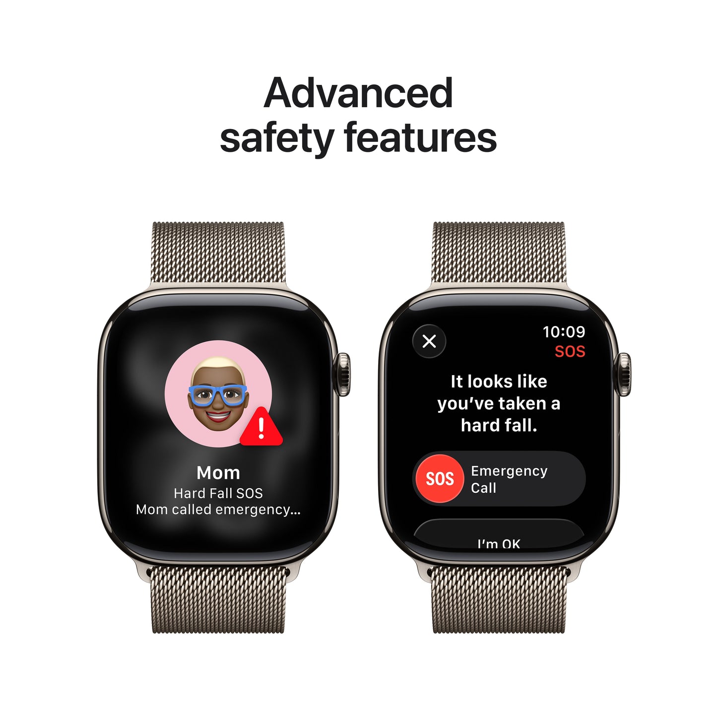 Apple Watch Series 11 GPS + Cellular 46mm Natural Titanium Case with Natural Milanese Loop - S/M