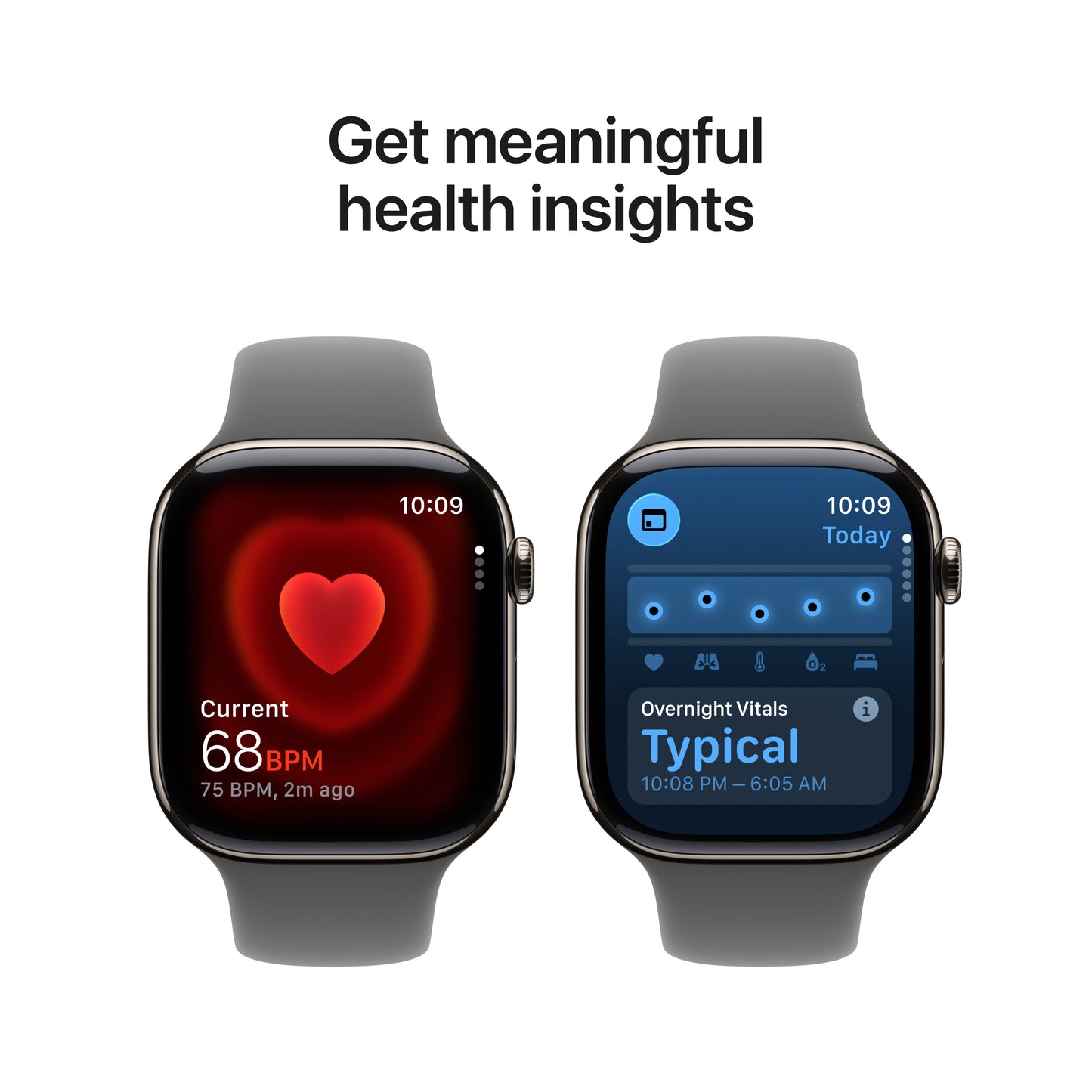 Apple Watch Series 11 GPS + Cellular 46mm Natural Titanium Case with Stone Grey Sport Band - S/M