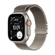 Apple Watch Ultra 3 GPS + Cellular 49mm Natural Titanium Case with Natural Titanium Milanese Loop - Small