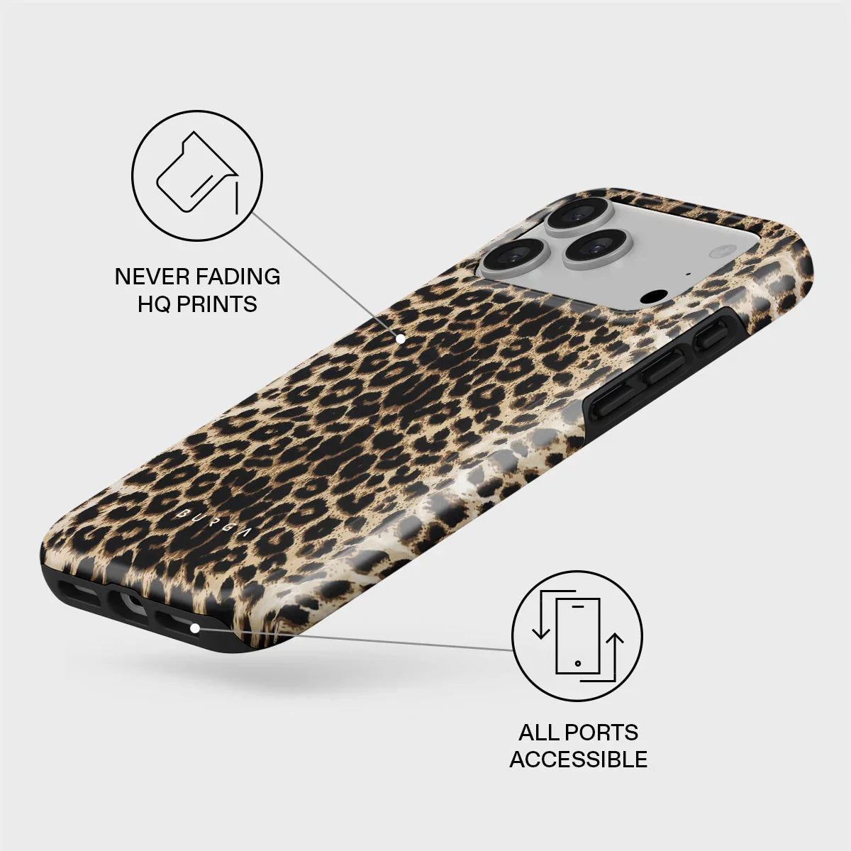 Husa de protectie BURGA pentru iPhone 17 Pro Max, Maro