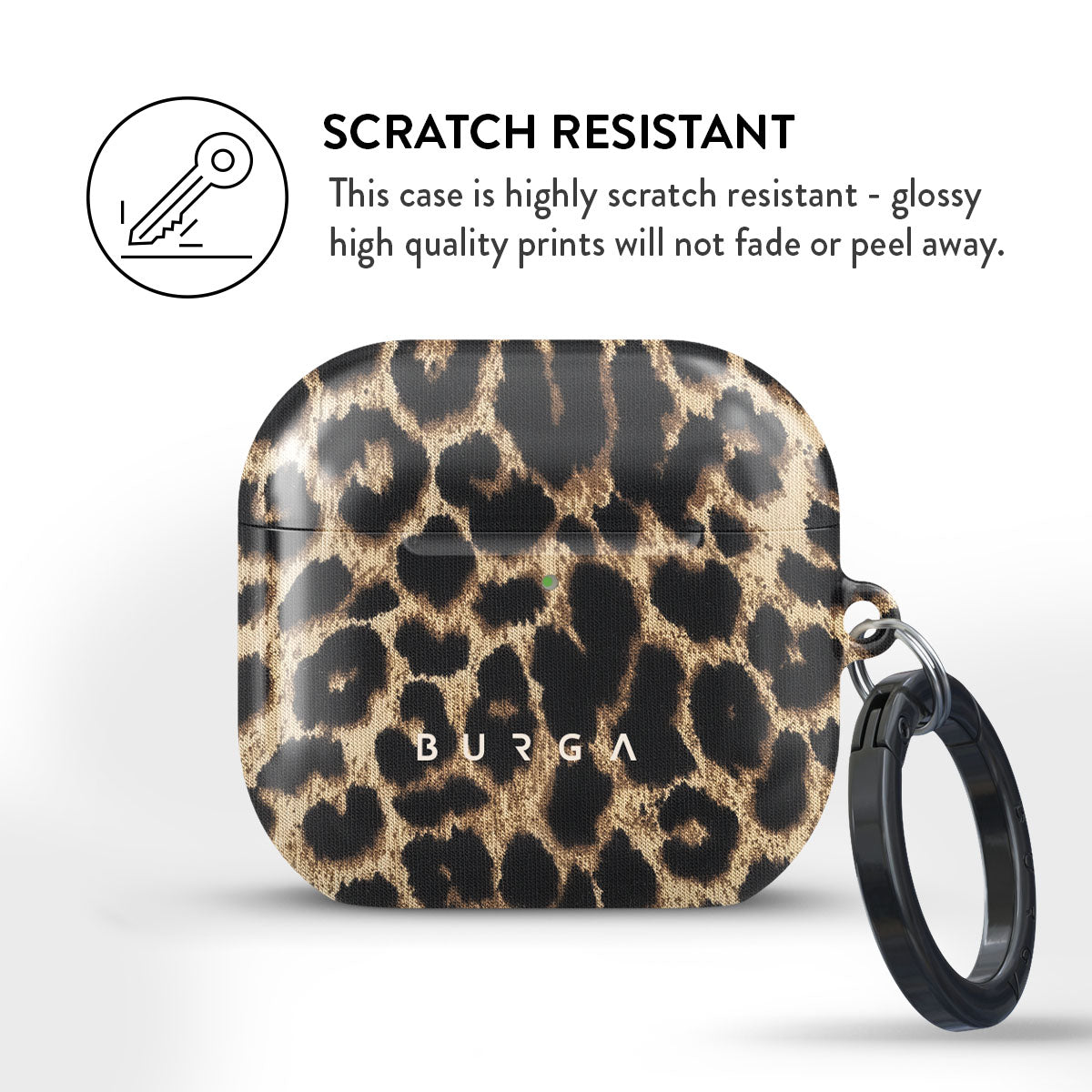 Husa de protectie BURGA pentru AirPods 4, Maro