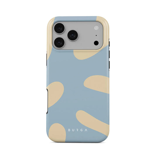 Husa de protectie BURGA pentru iPhone 17 Pro Max, Bleu/Galben