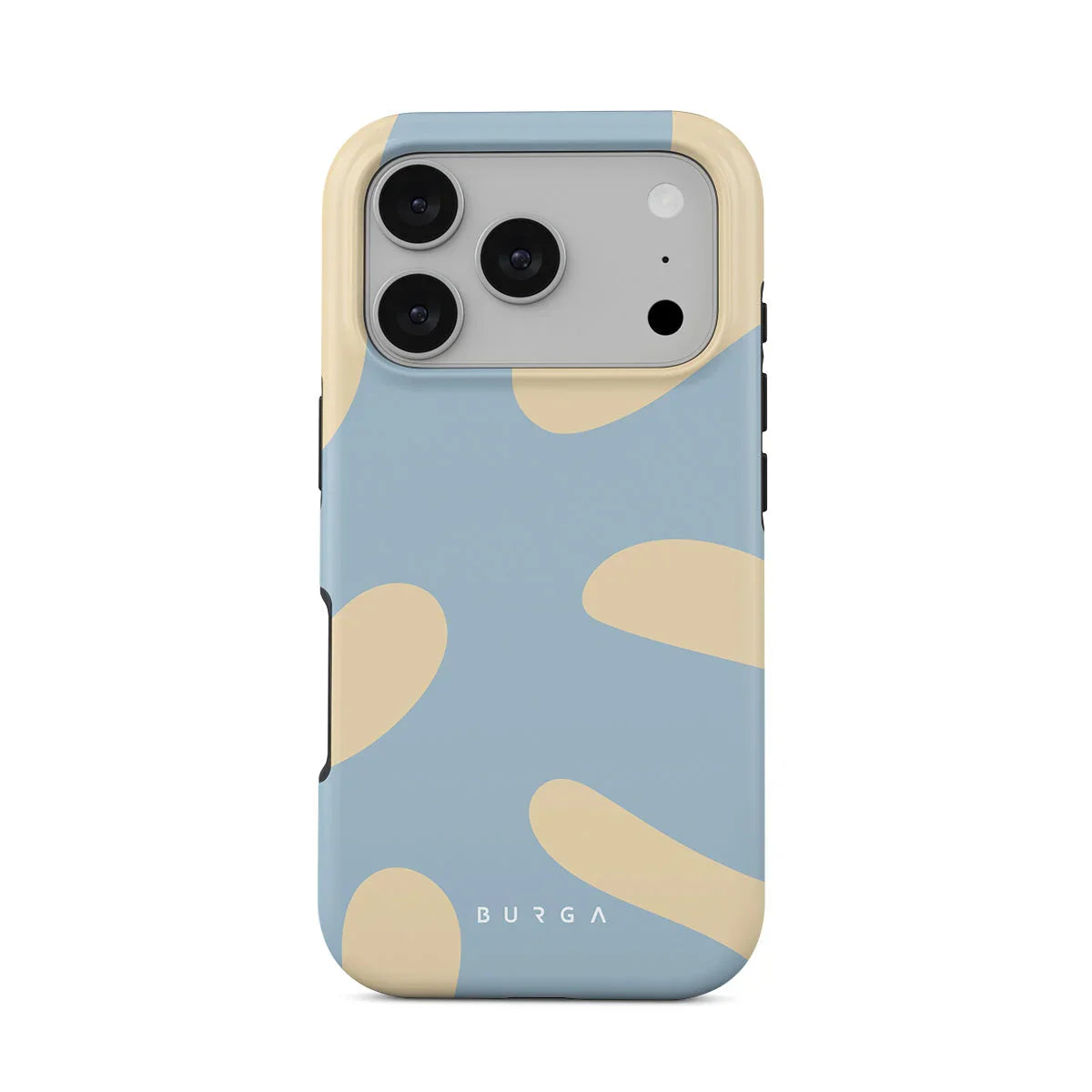 Husa de protectie BURGA pentru iPhone 17 Pro, Bleu/Galben