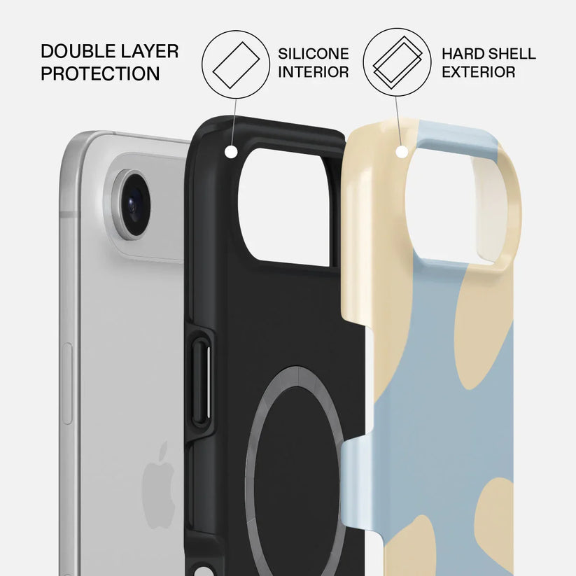 Husa de protectie BURGA pentru iPhone Air, Bleu/Galben - iSTYLE.ro