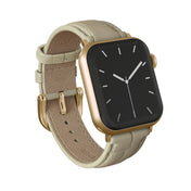 Curea BURGA pentru Apple Watch din piele BURGA Buttermelt Gold compatibila 38 / 40 / 41 / 42 mm