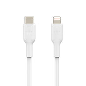 Cablu de date Belkin USB-C la Lightning, 1m, Alb