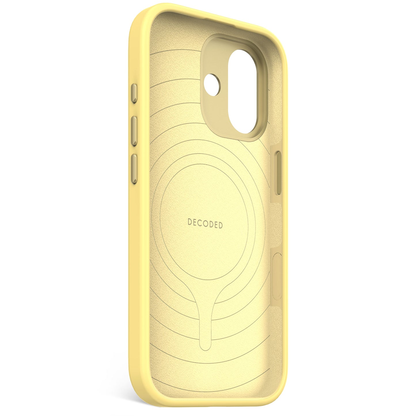 Husa de protectie DECODED Antimicrobian pentru iPhone 17, Silicon, Yuma Yellow