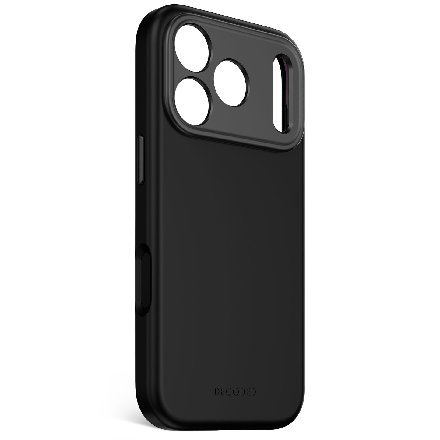 Husa de protectie DECODED Antimicrobian pentru iPhone 17 Pro, Silicon, Phantom Black