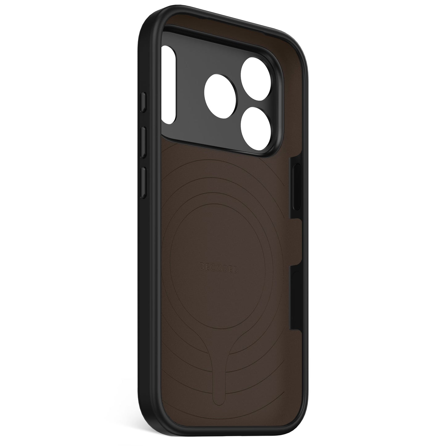 Husa de protectie DECODED Antimicrobian pentru iPhone 17 Pro, Silicon, Phantom Black