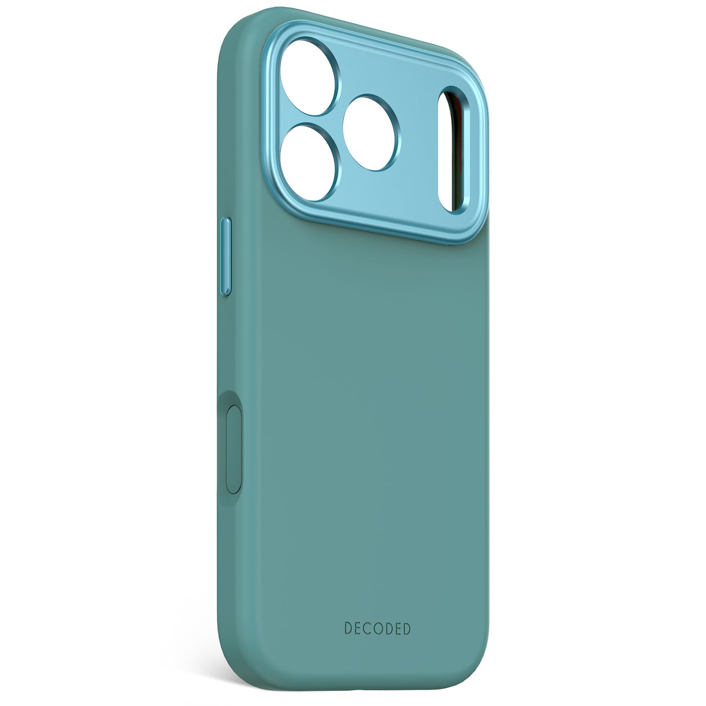 Husa de protectie DECODED Antimicrobian pentru iPhone 17 Pro, Silicon, Retro Blue