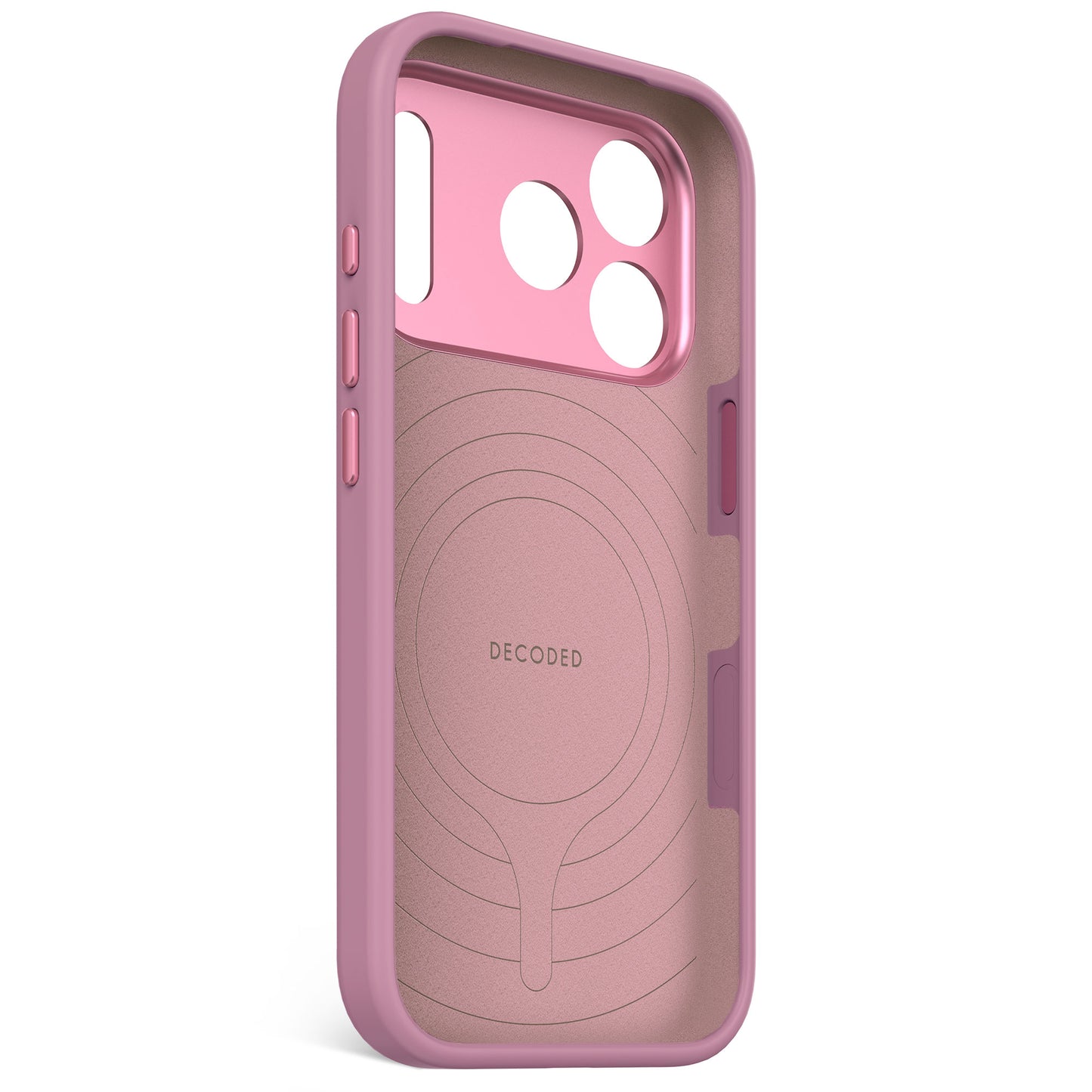 Husa de protectie DECODED Antimicrobian pentru iPhone 17 Pro, Silicon, Rosette