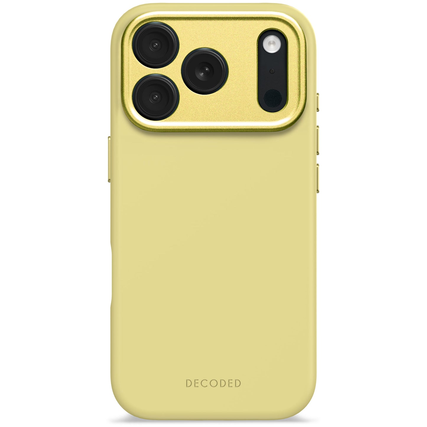 Husa de protectie DECODED Antimicrobian pentru iPhone 17 Pro, Silicon, Yuma Yellow