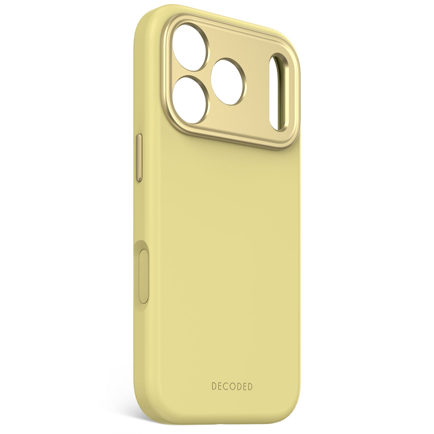 Husa de protectie DECODED Antimicrobian pentru iPhone 17 Pro, Silicon, Yuma Yellow