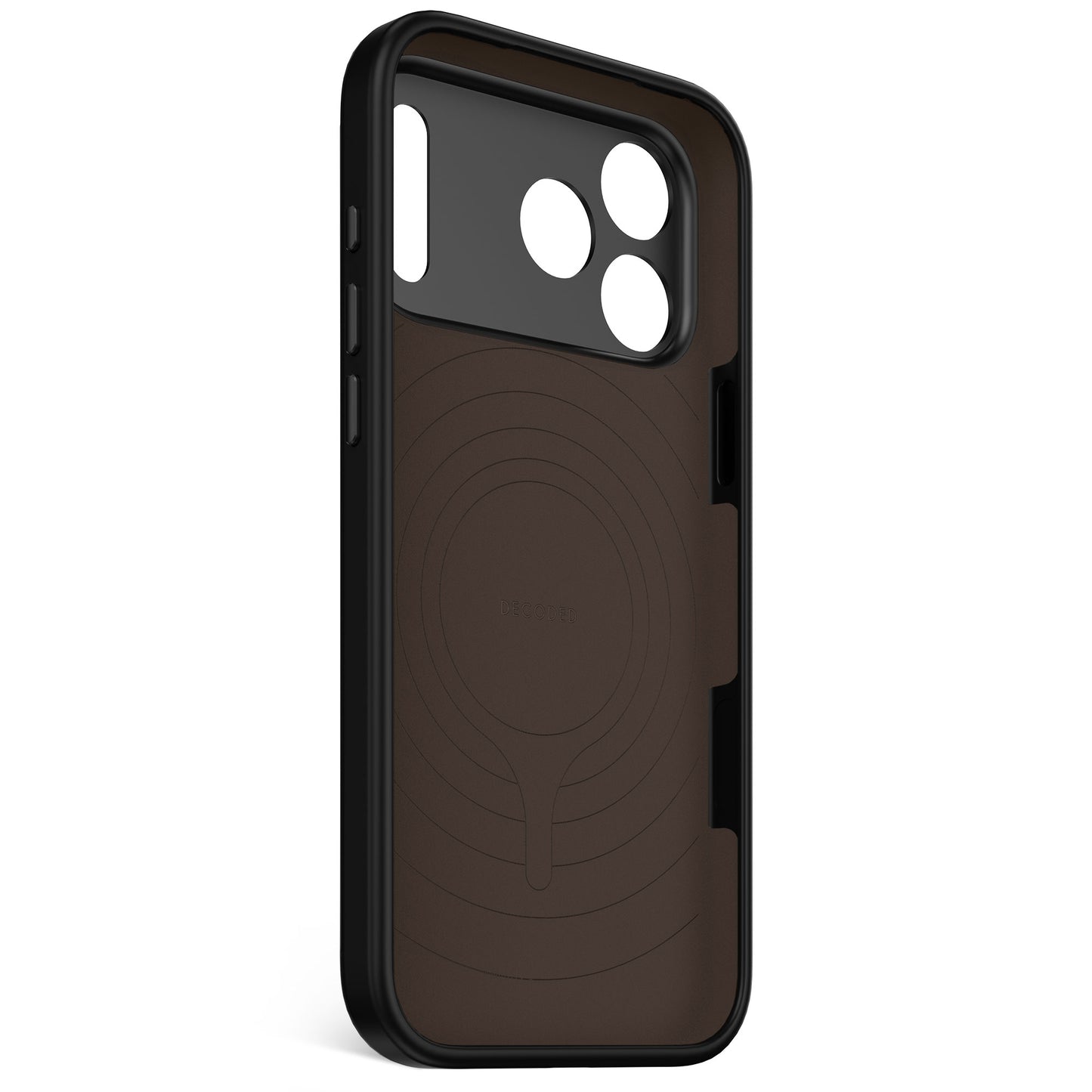Husa de protectie DECODED Antimicrobian pentru iPhone 17 Pro Max, Silicon, Phantom Black