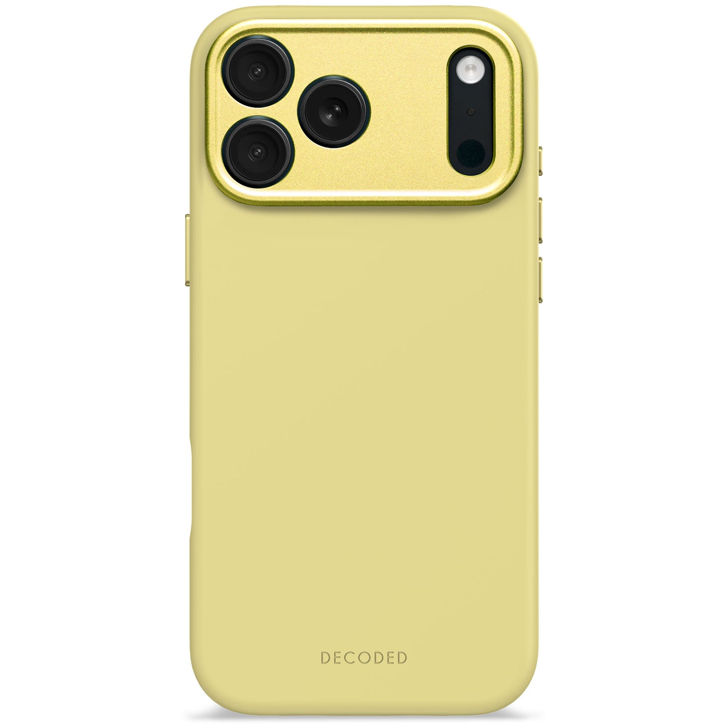 Husa de protectie DECODED Antimicrobian pentru iPhone 17 Pro Max, Silicon, Yuma Yellow