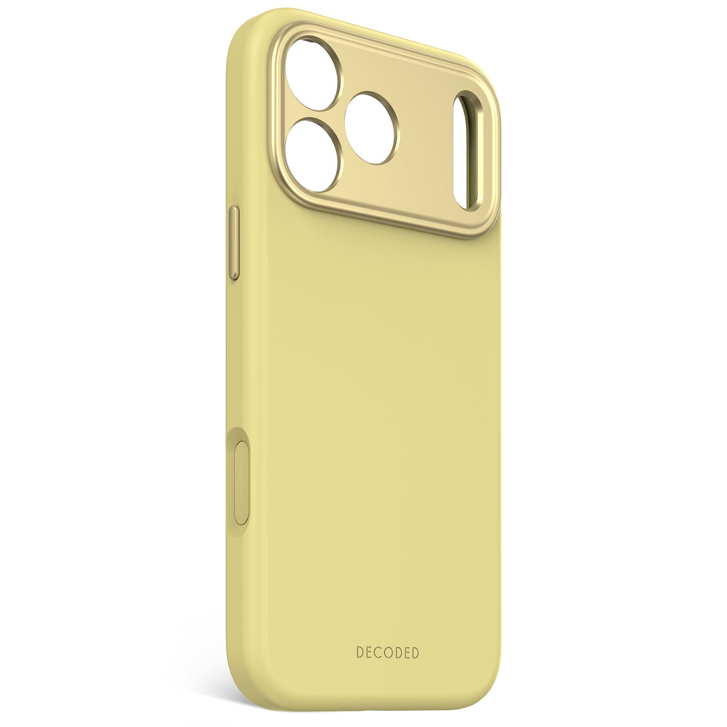 Husa de protectie DECODED Antimicrobian pentru iPhone 17 Pro Max, Silicon, Yuma Yellow