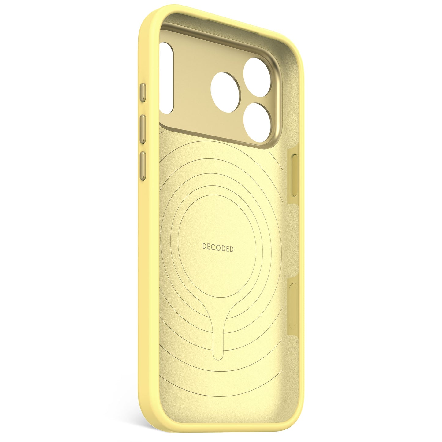 Husa de protectie DECODED Antimicrobian pentru iPhone 17 Pro Max, Silicon, Yuma Yellow