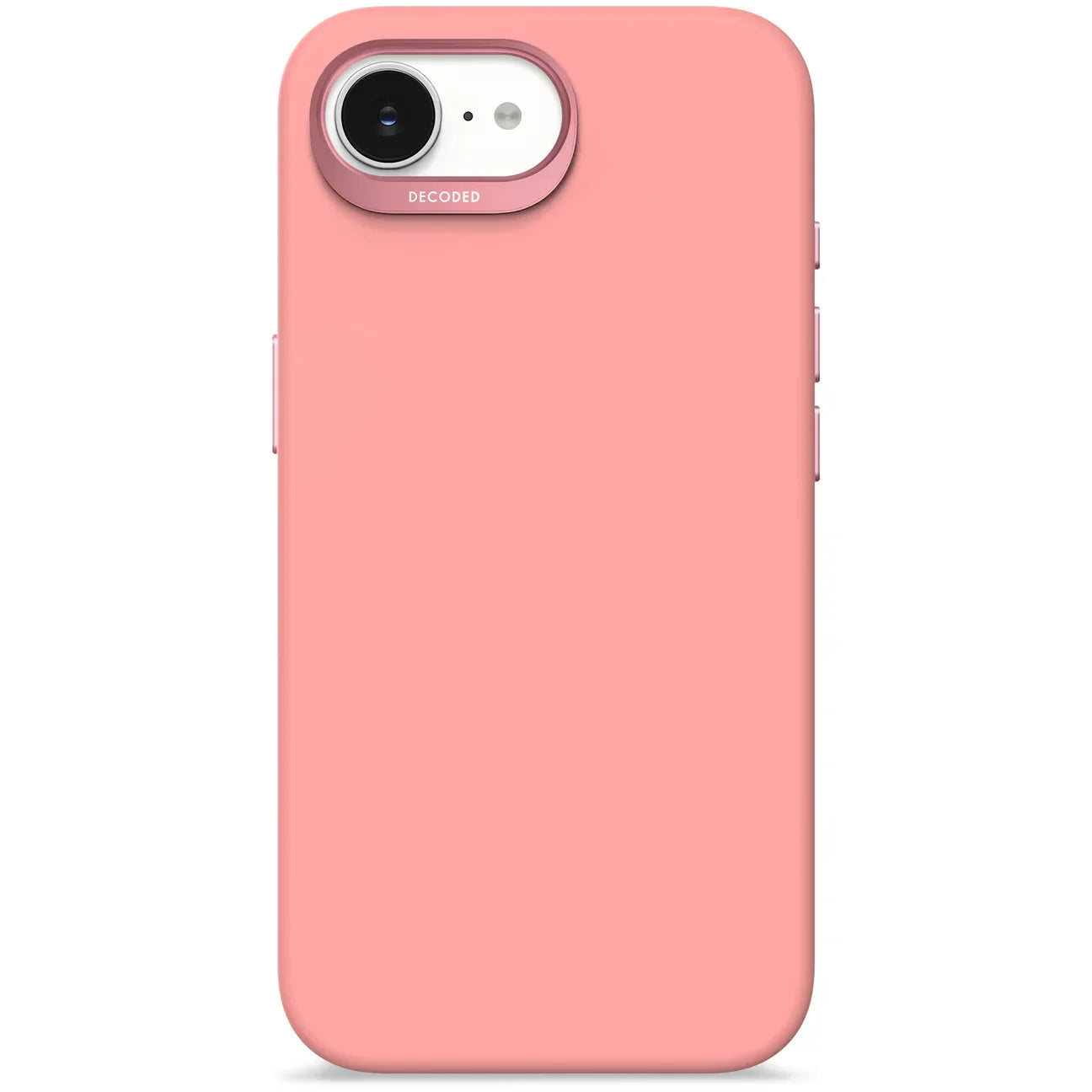 Husa Decoded anti-microbian cu MagSafe pentru iPhone 16e/17e, Silicon, BubbleGum Pink
