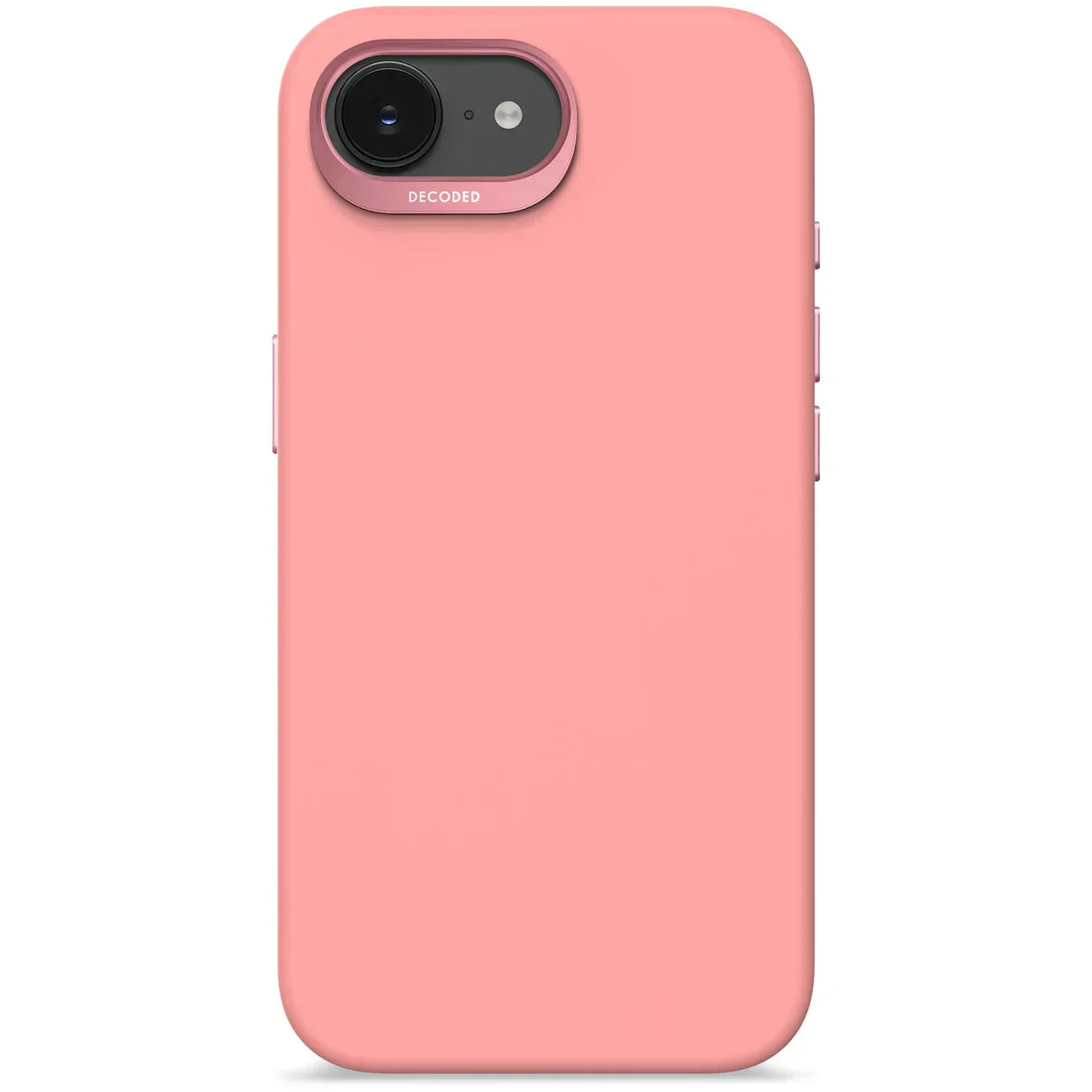 Husa Decoded anti-microbian cu MagSafe pentru iPhone 16e/17e, Silicon, BubbleGum Pink