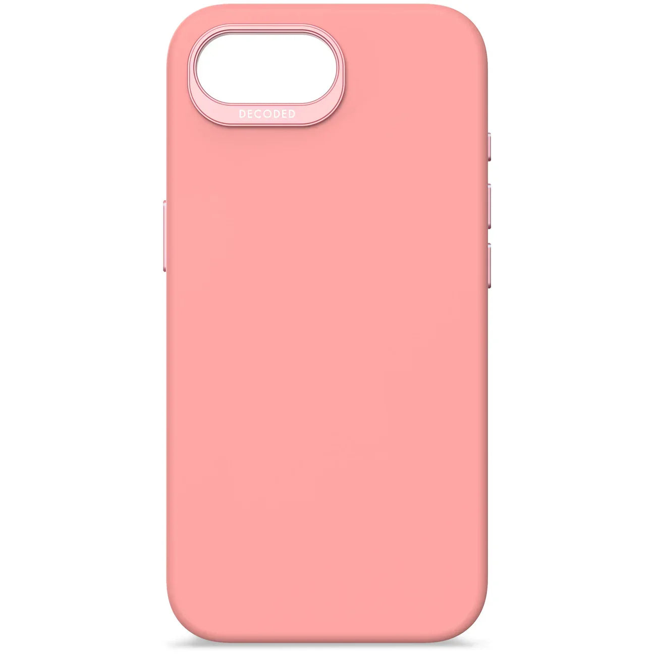Husa Decoded anti-microbian cu MagSafe pentru iPhone 16e/17e, Silicon, BubbleGum Pink