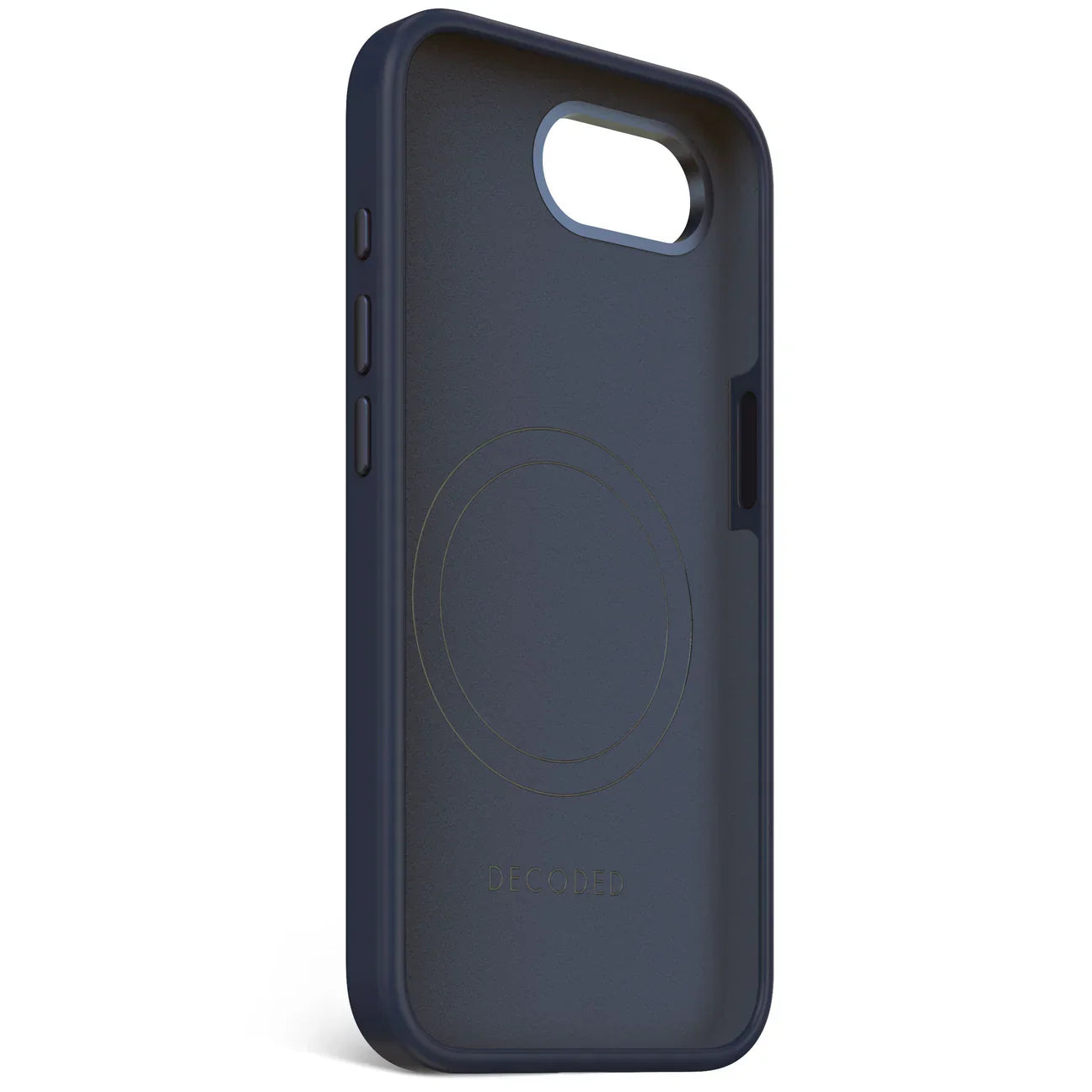 Husa Decoded anti-microbian cu MagSafe pentru iPhone 16e/17e, Silicon, Blue Navy
