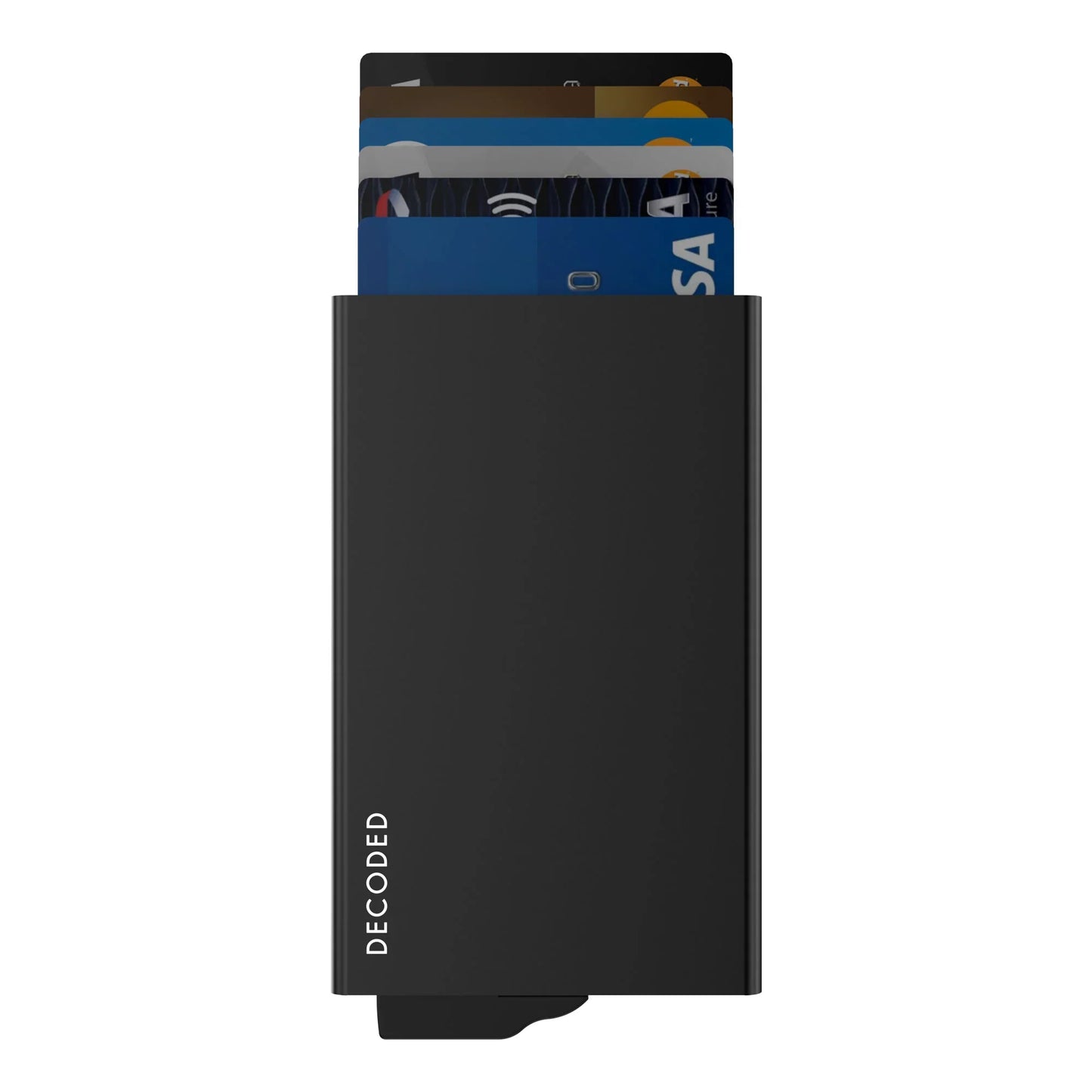 Suport magnetic de carduri DECODED, Negru