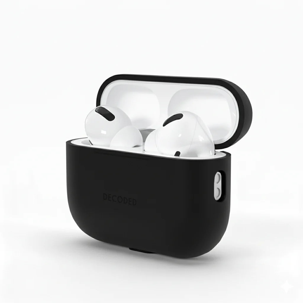 Husa de protectie DECODED pentru AirPods Pro 3, Silicon, Negru