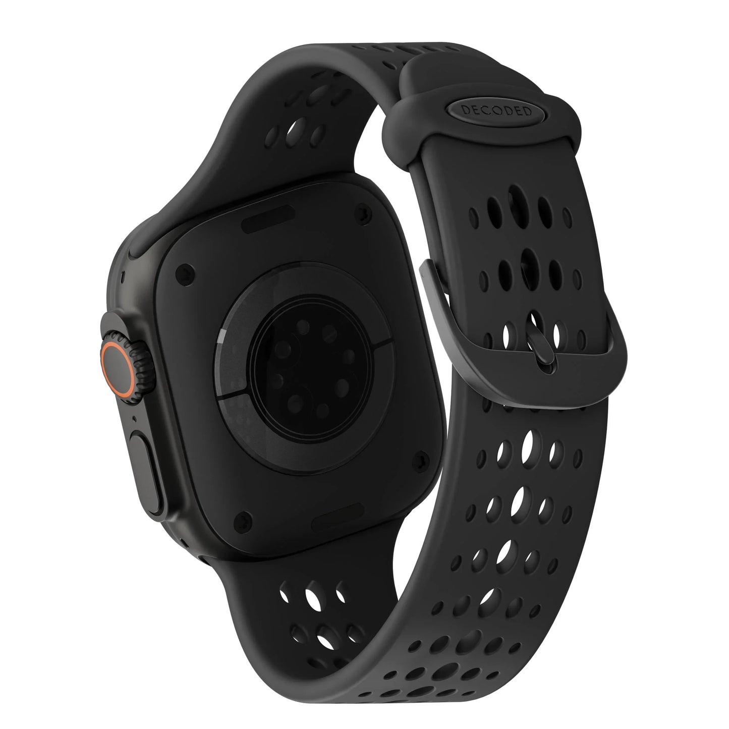 Curea DECODED Ares O pentru Apple Watch 44/46/49 mm, Silicon, Negru