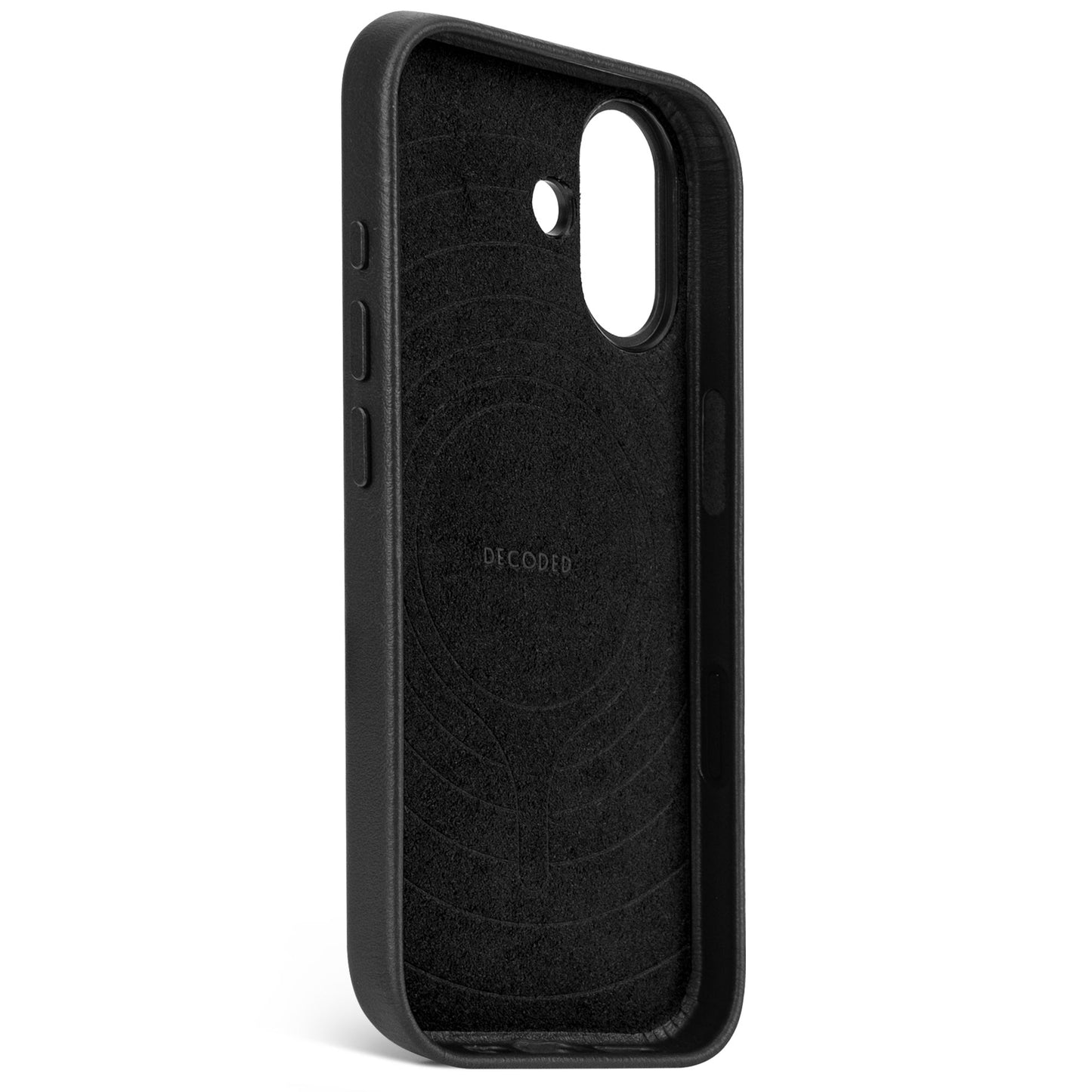 Husa de protectie DECODED pentru iPhone 17, Piele, Negru