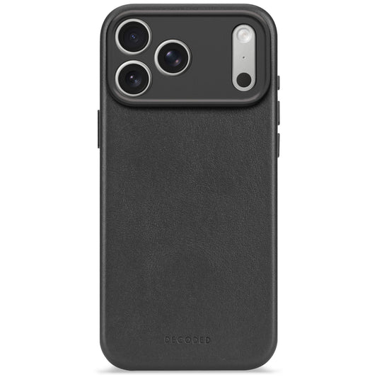 Husa de protectie DECODED pentru iPhone 17 Pro, Piele, Negru
