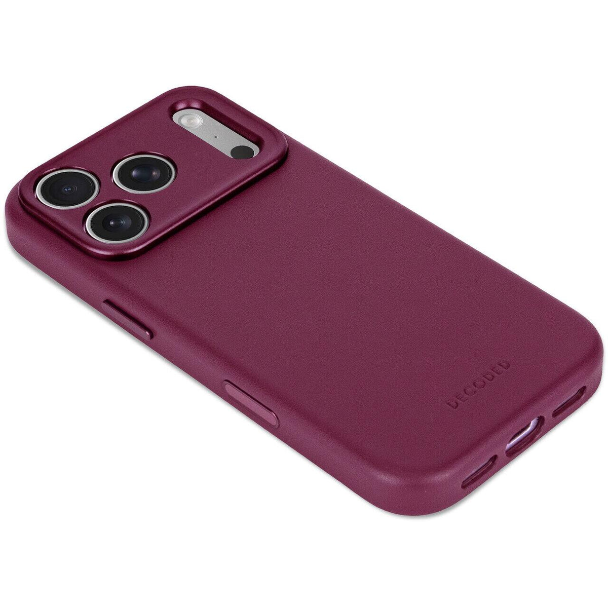 Husa de protectie DECODED pentru iPhone 18 Pro Max, Piele, Burgundy