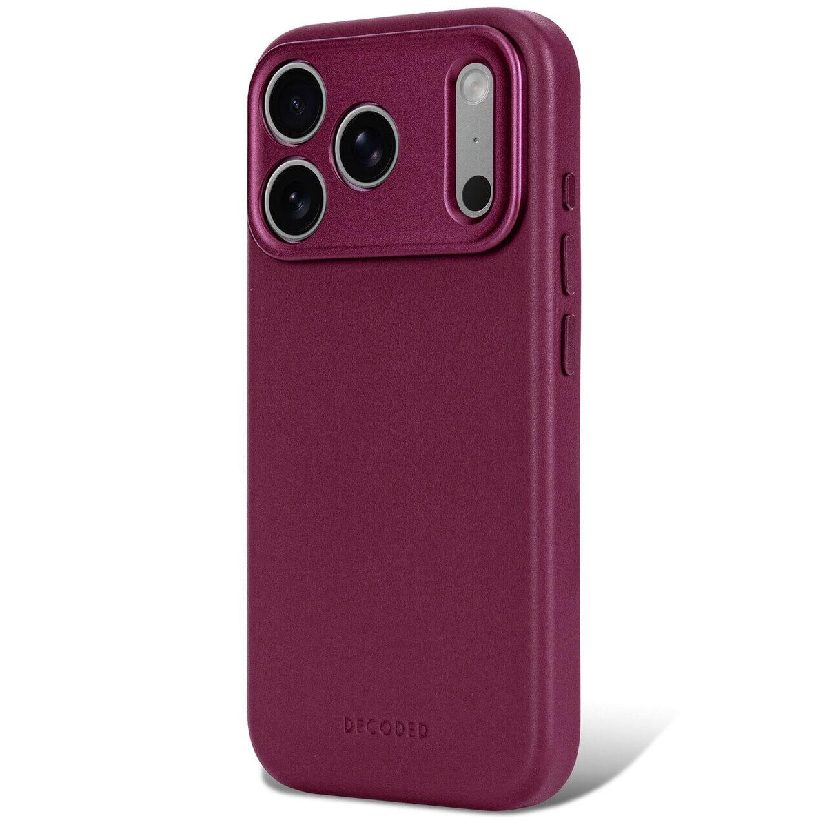 Husa de protectie DECODED pentru iPhone 18 Pro Max, Piele, Burgundy