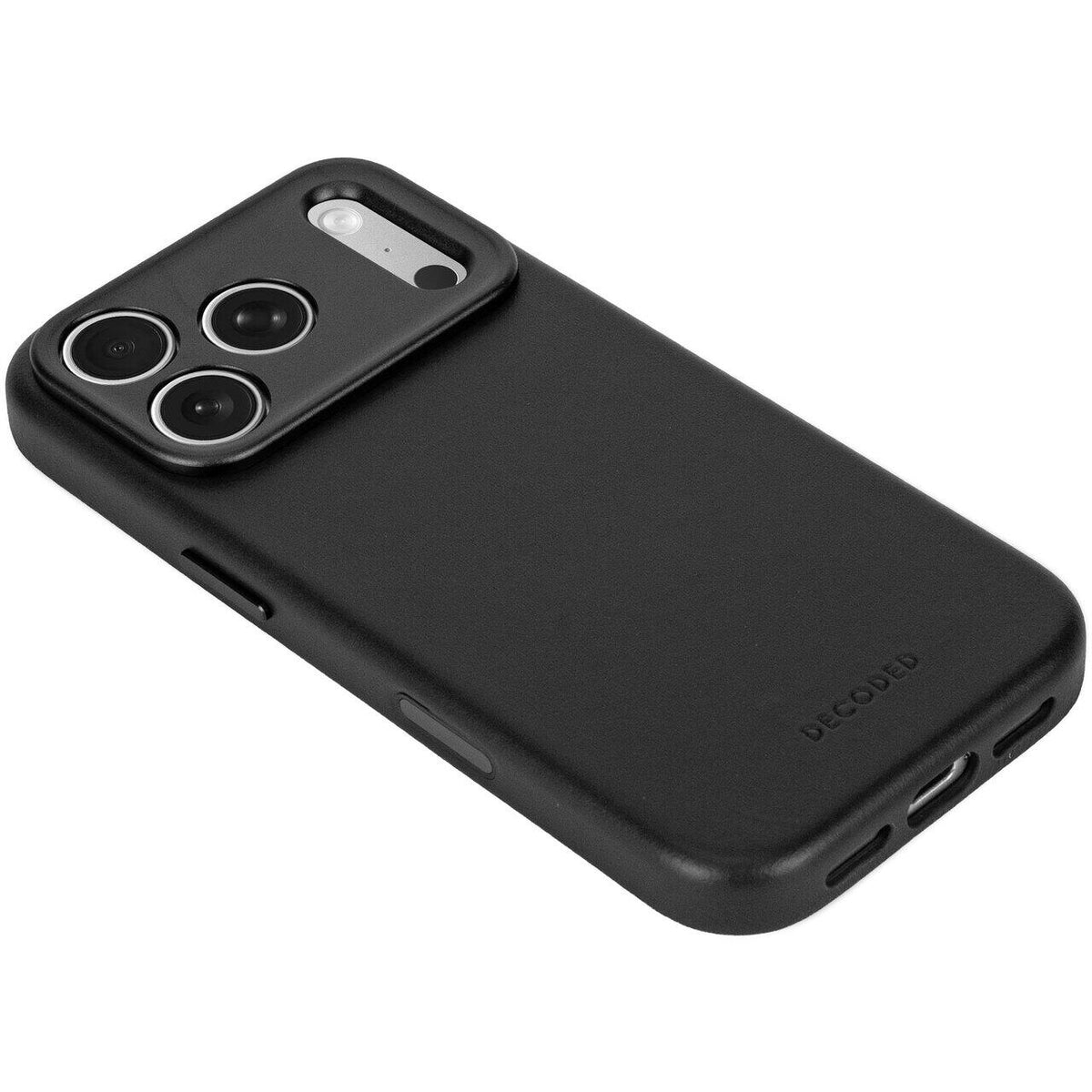 Husa de protectie DECODED pentru iPhone 18 Pro Max, Piele, Negru