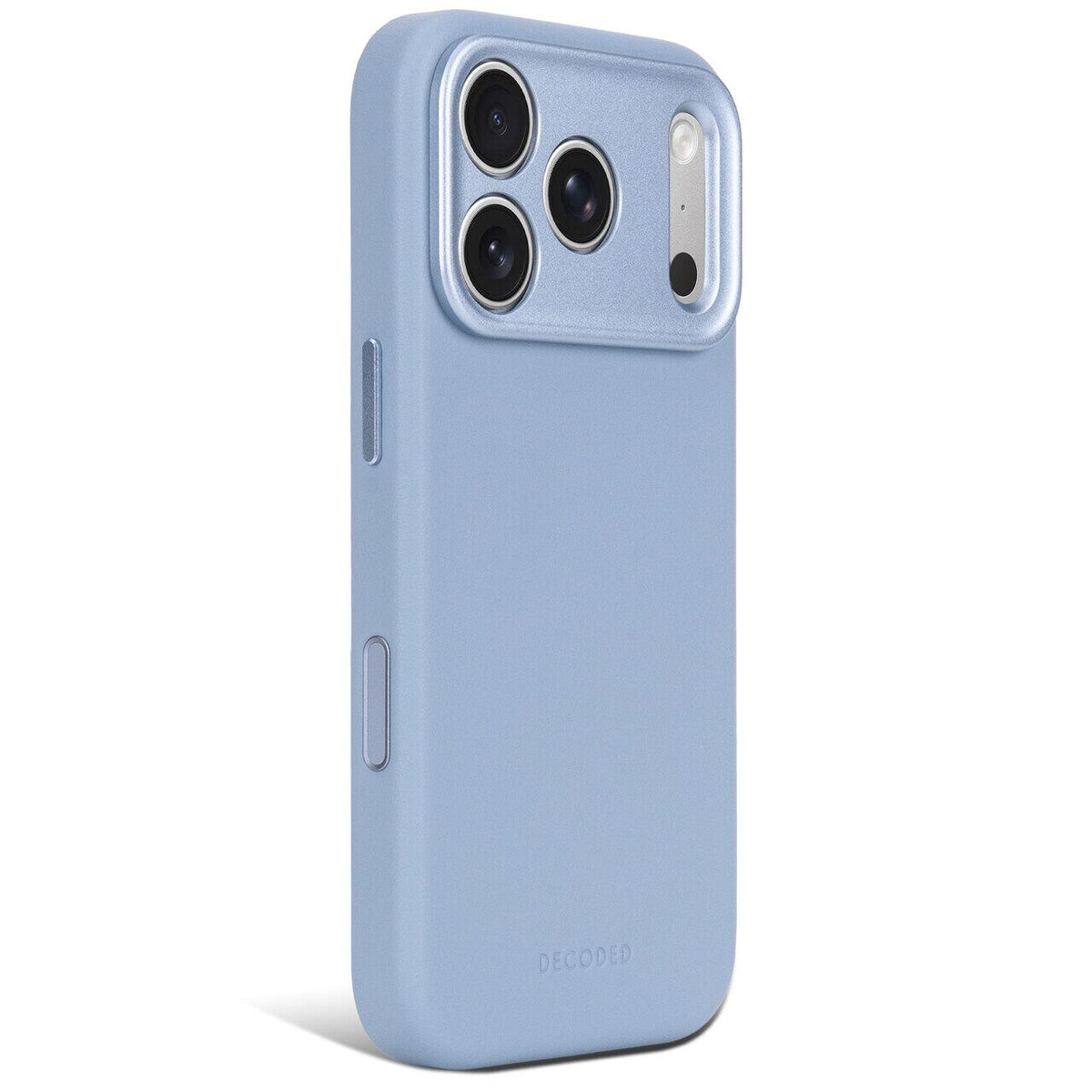Husa de protectie DECODED pentru iPhone 18 Pro Max, Piele, Albastru deschis