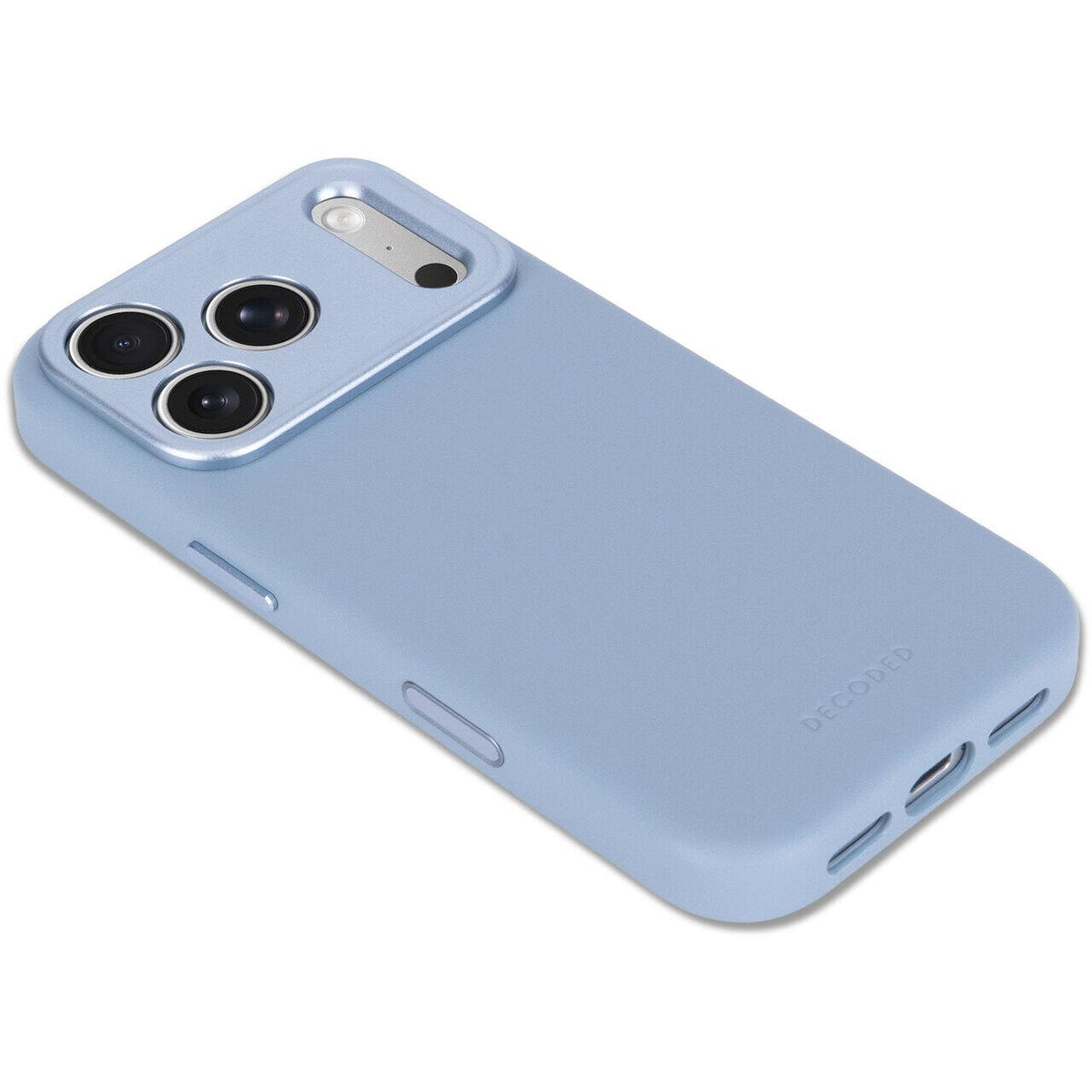 Husa de protectie DECODED pentru iPhone 18 Pro Max, Piele, Albastru deschis