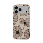 Husa de protectie BURGA pentru iPhone 17 Pro Max, Flori, Bej