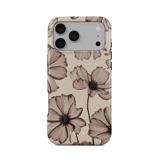 Husa de protectie BURGA pentru iPhone 17 Pro Max, Flori, Bej