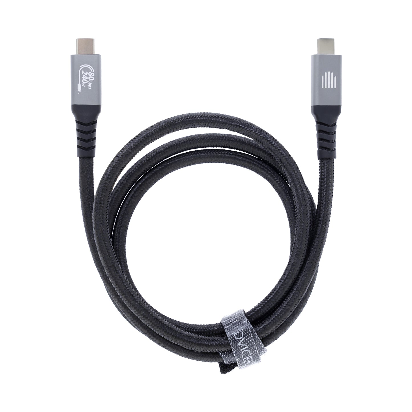 Cablu Thunderbolt DVICED, USB4, 80 Gbps, 240W, Negru