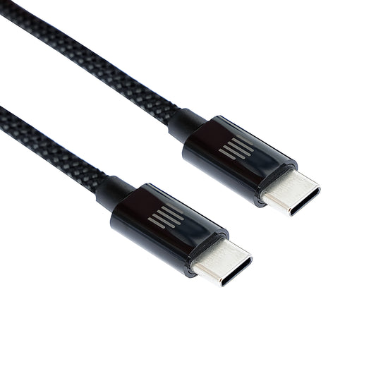 Cablu DVICED USB-C - USB-C, 90°, 1.25m, Gri