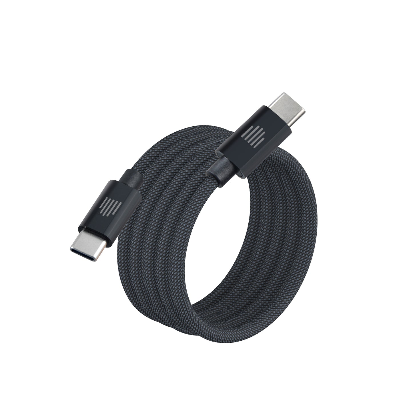 Cablu DVICED USB-C - USB-C, 90°, 1.25m, Gri