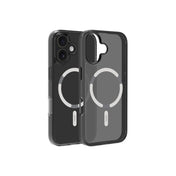 Husă de protectie DVICED din silicon pentru iPhone 17, MagSafe, Fumuriu-Argintiu