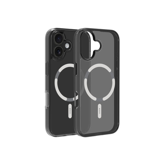Husă de protectie DVICED din silicon pentru iPhone 17, MagSafe, Fumuriu-Argintiu