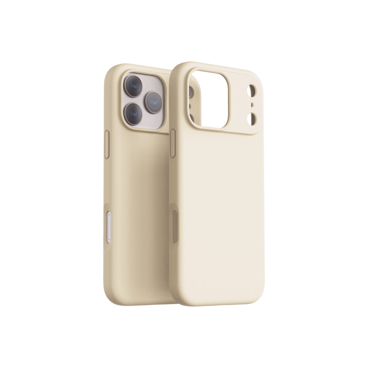 Husă de protectie DVICED din silicon pentru iPhone 17 Pro Max, Bej