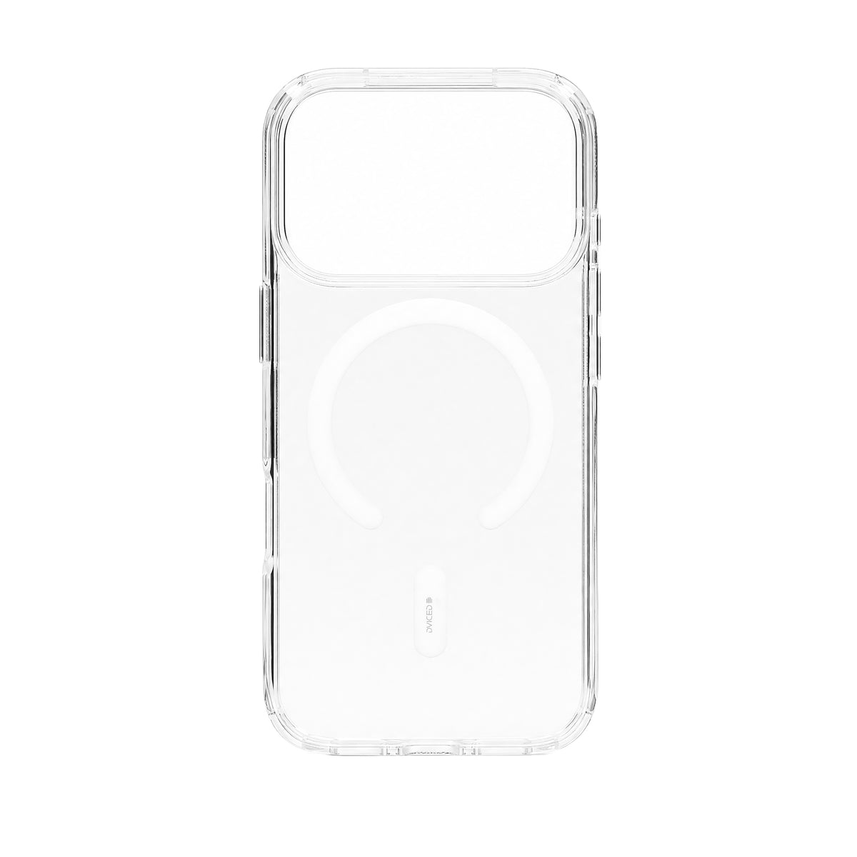 Husa de protectie DVICED pentru iPhone 18 Pro, Silicon, Transparent/Alb