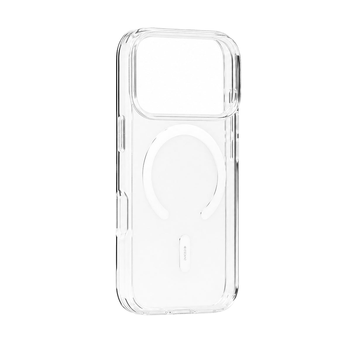 Husa de protectie DVICED pentru iPhone 18 Pro, Silicon, Transparent/Alb