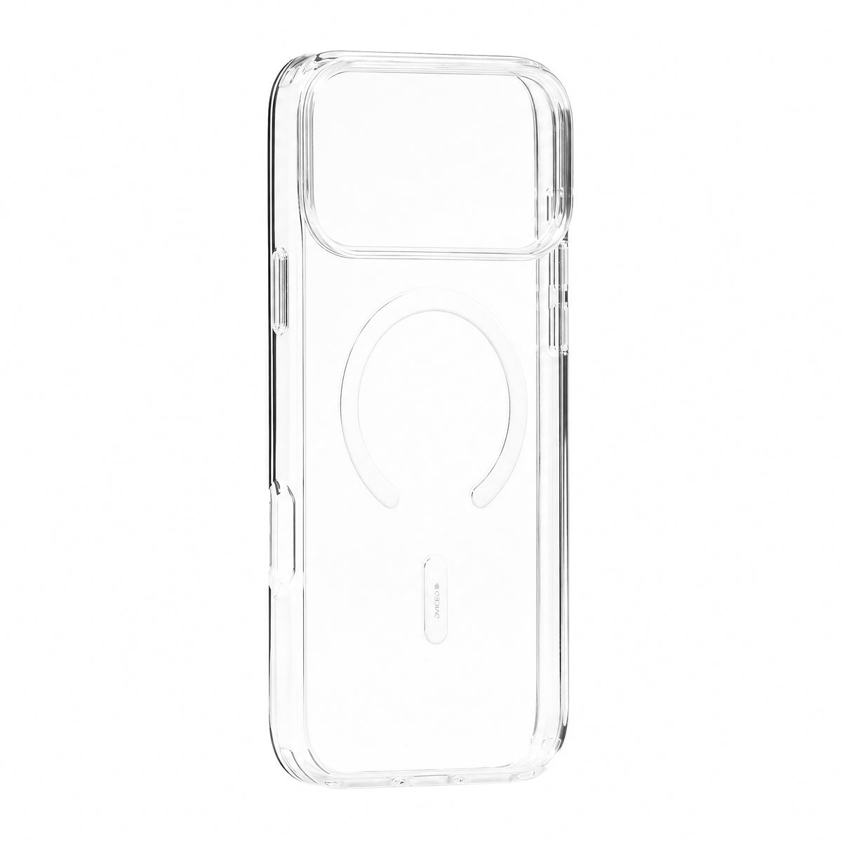 Husa de protectie DVICED pentru iPhone 18 Pro Max, Silicon, Transparent/Alb