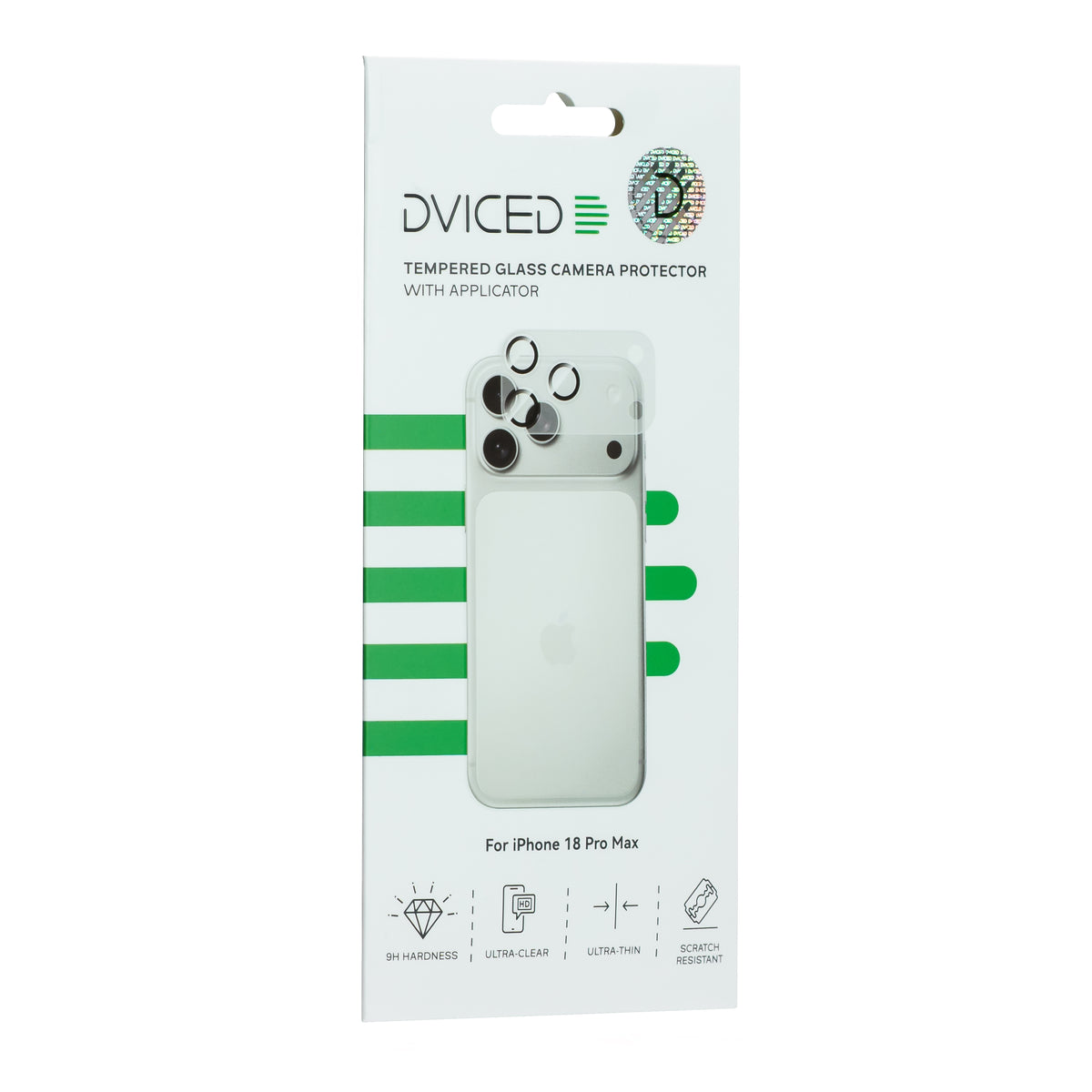 Folie de protectie DVICED camera foto cu aplicator pentru iPhone 18 Pro Max